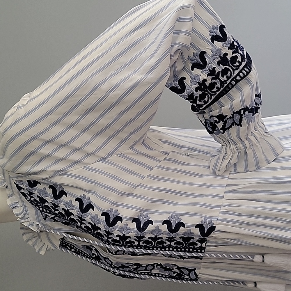 ROLLER RABBIT Womens white and blue paisley print dress - Picture 10 of 10